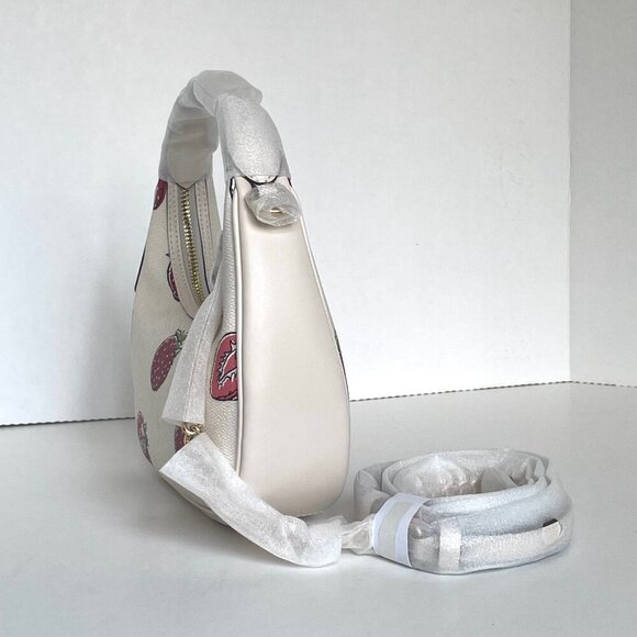 Coach Carmen Mini Crossbody Bag Strawberry White CAL01 Crossbody ORGPKG - Picture 6 of 13